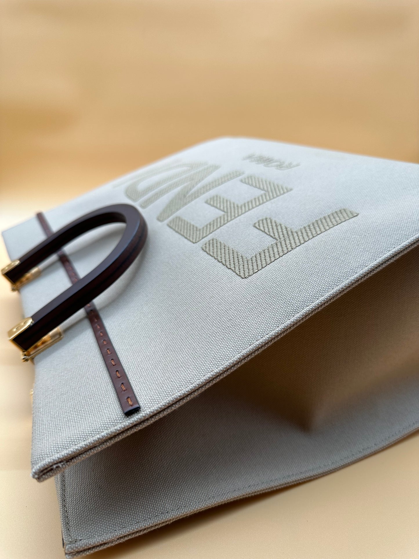 FENDI SUNSHINE CANVAS TOTE