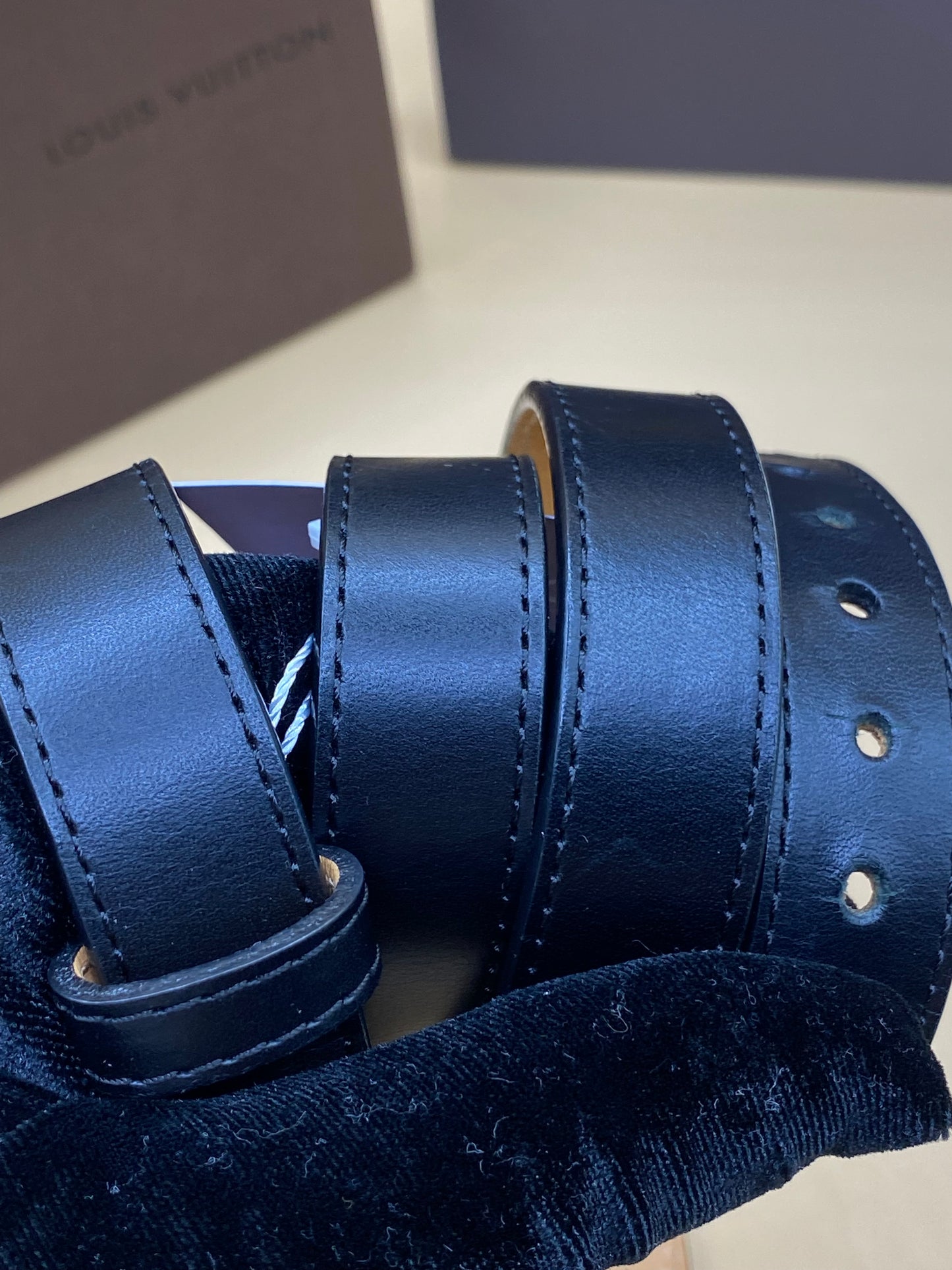 LOUIS VUITTON SIGNATURE INITIALES BELT 90CM/36IN