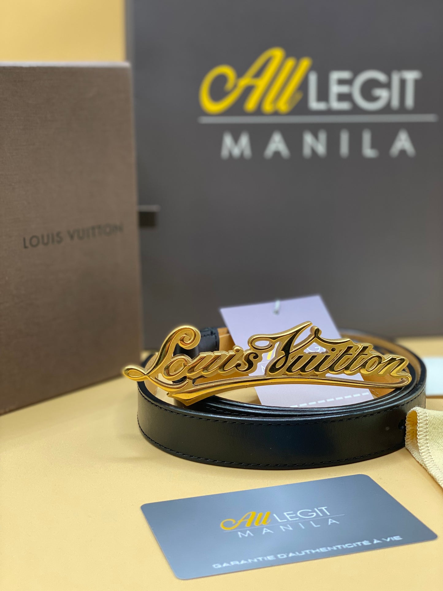LOUIS VUITTON SIGNATURE INITIALES BELT 90CM/36IN