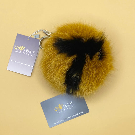 FENDI 2025 POMPOM GOLDEN FUR BAG CHARM