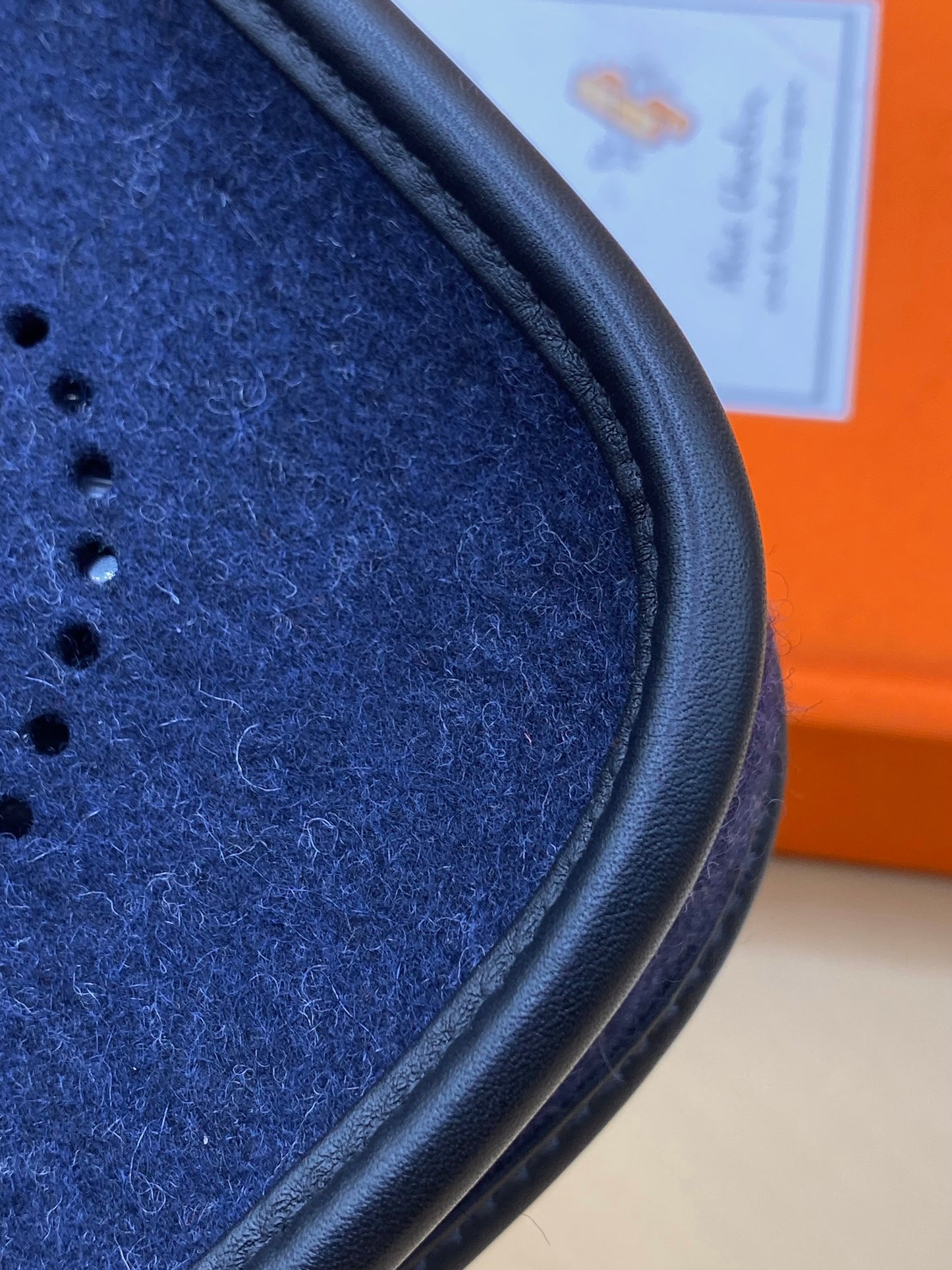 Hermès Évelyne TPM—Bleu Nuit Feutre