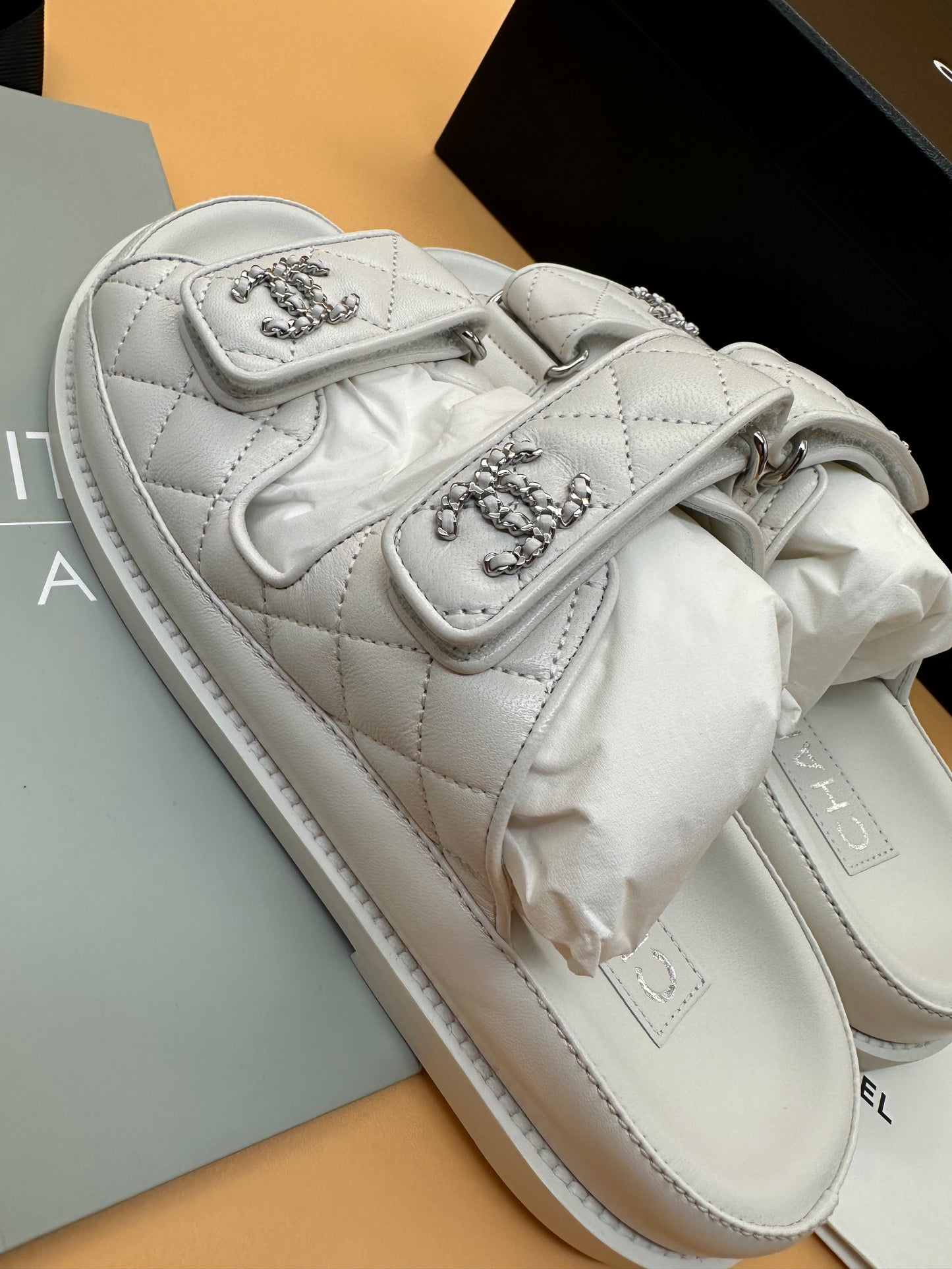 BNEW CHANEL DAD SANDALS EU35.5