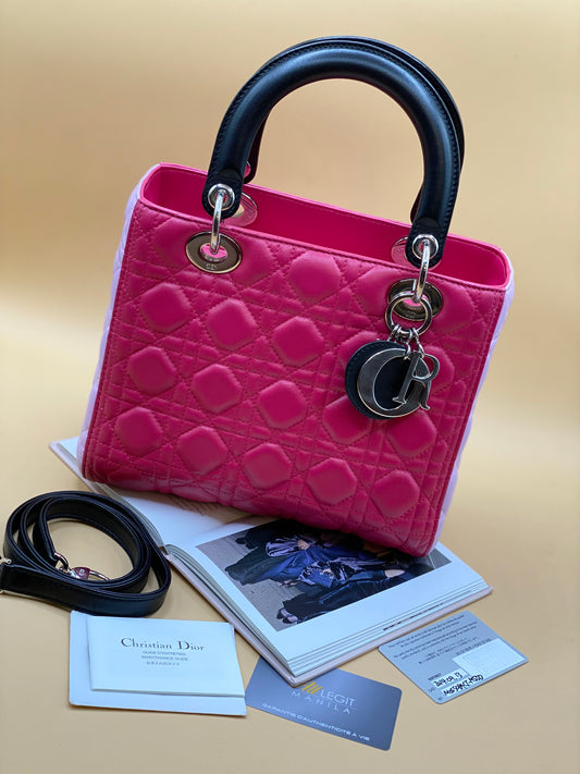 CHRISTIAN DIOR LADY DIOR TRICOLOR