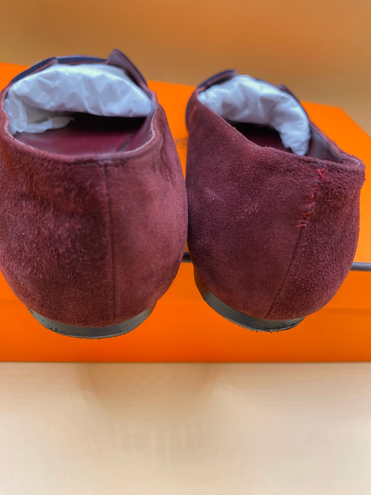 HERMES NICE BALLERINA FLATS 35.5