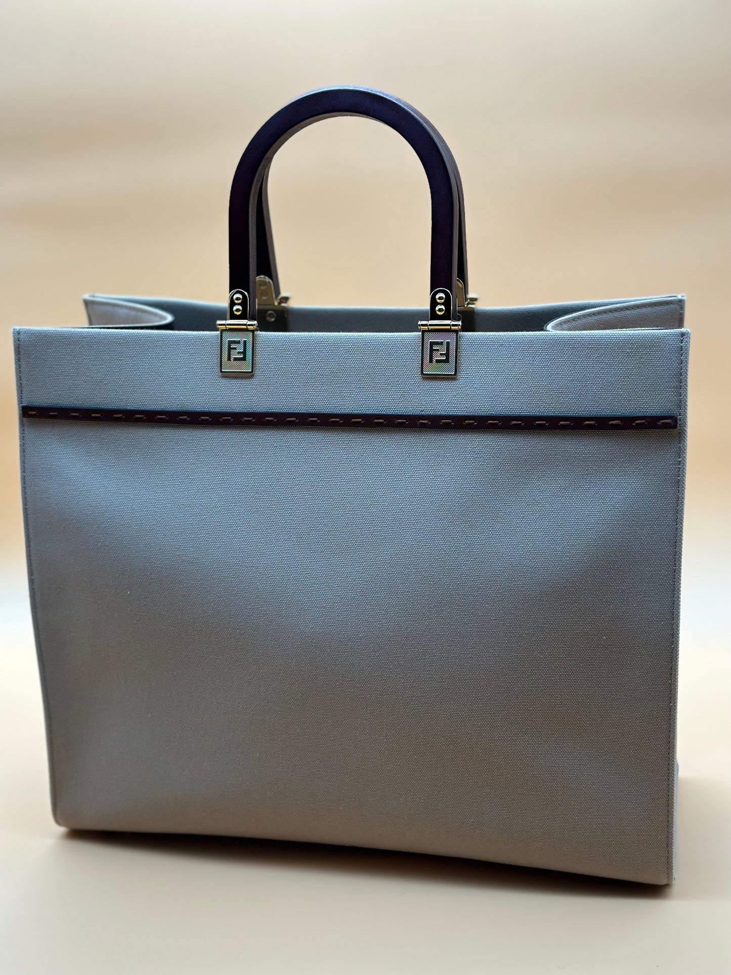 FENDI SUNSHINE CANVAS TOTE