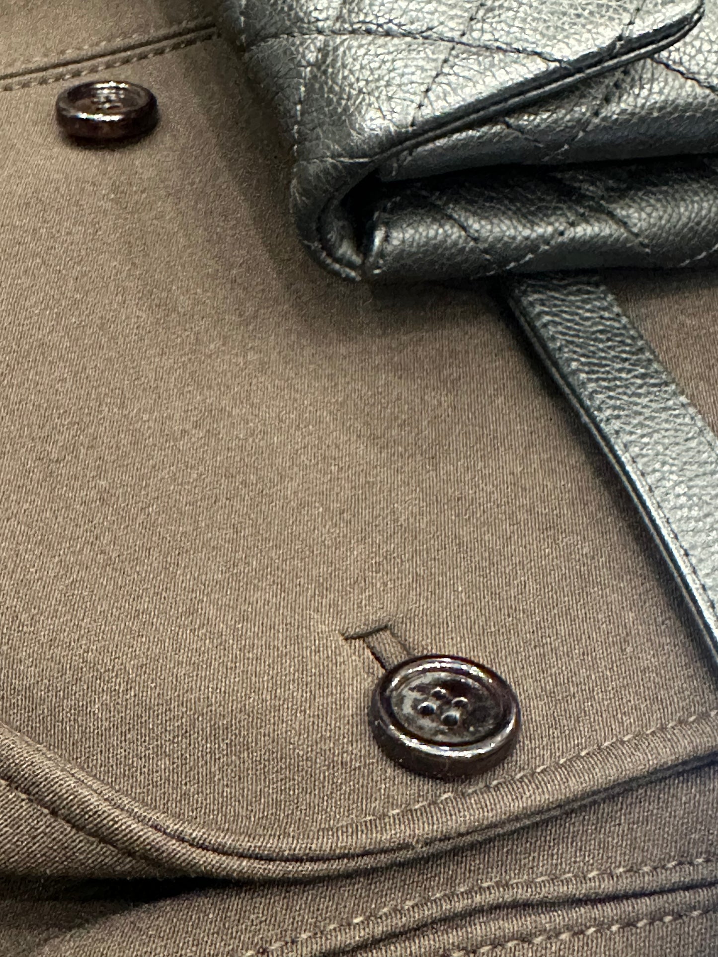 PRADA WOOL MEDIUM OVERCOAT—CHOCOLATE BROWN
