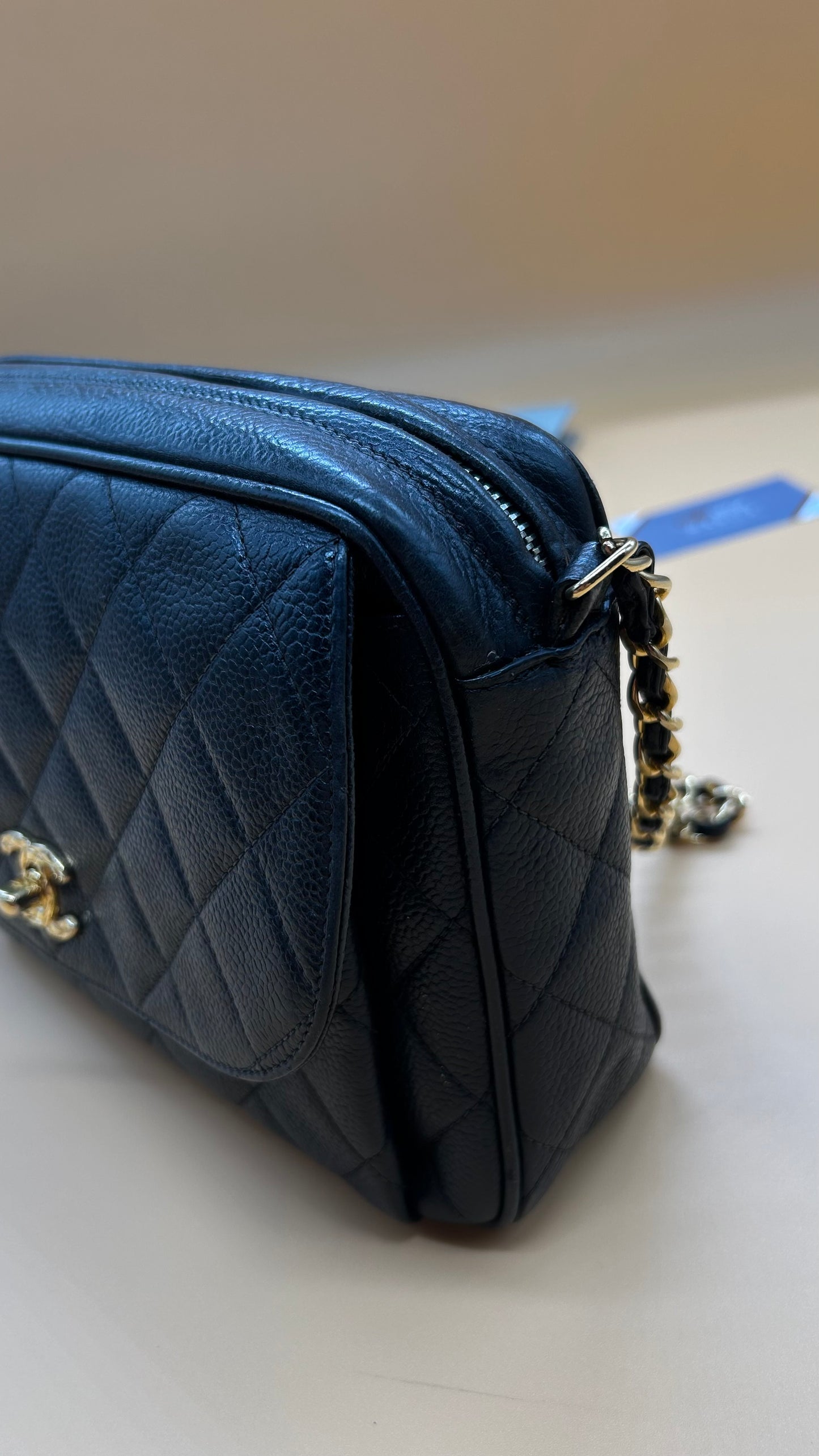 CHANEL VINTAGE CAVIAR CAMERA