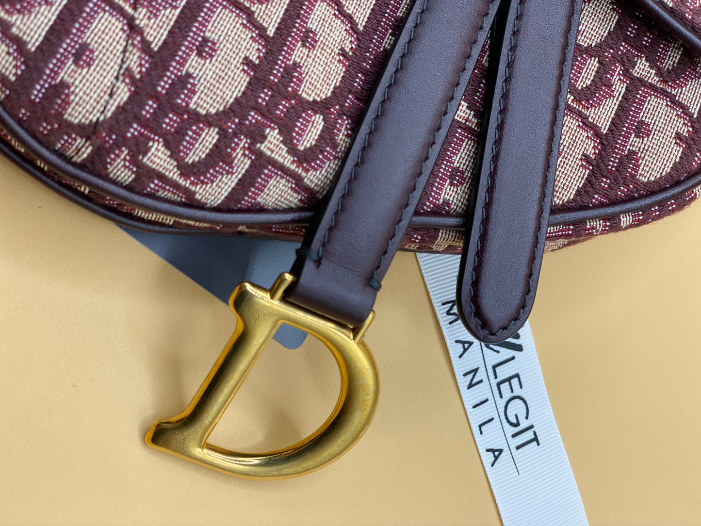 CHRISTIAN DIOR MINI SADDLE OBLIQUE—RED