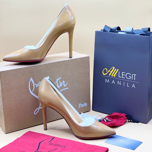 CHRISTIAN LOUBOUTIN PUMPS 37.5–BEIGE
