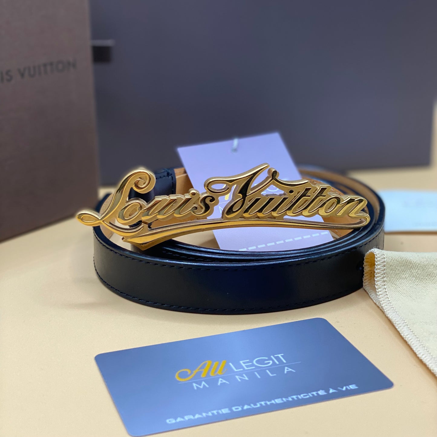 LOUIS VUITTON SIGNATURE INITIALES BELT 90CM/36IN