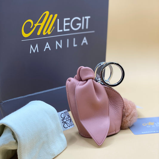 LOEWE PINK BUNNY COIN/KEYCHAIN