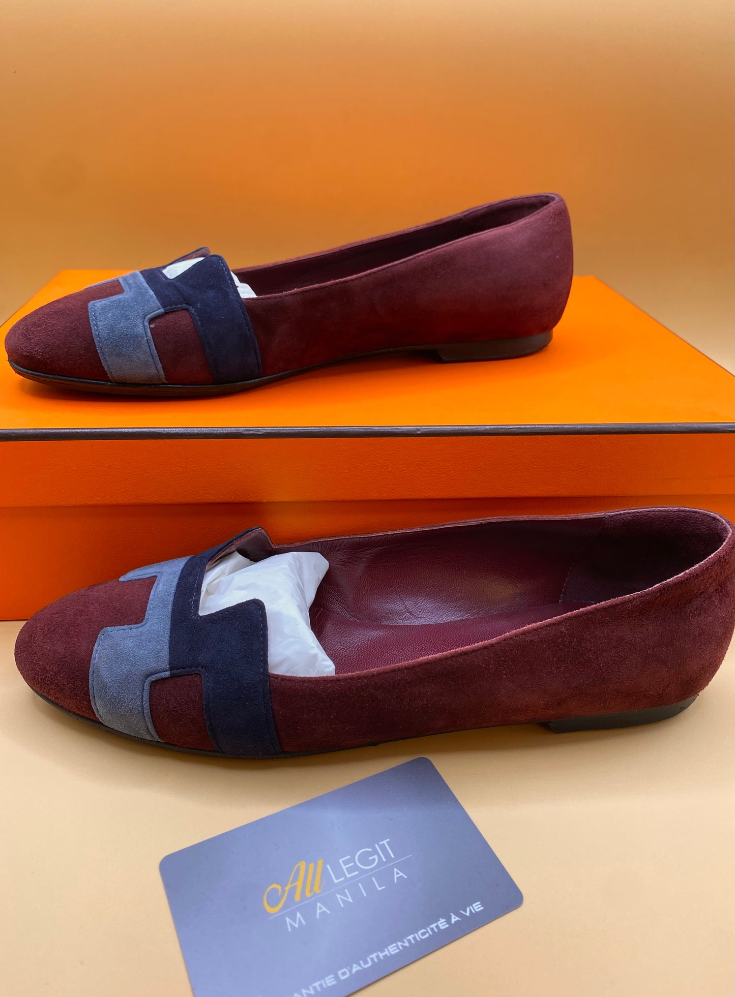 HERMES NICE BALLERINA FLATS 35.5