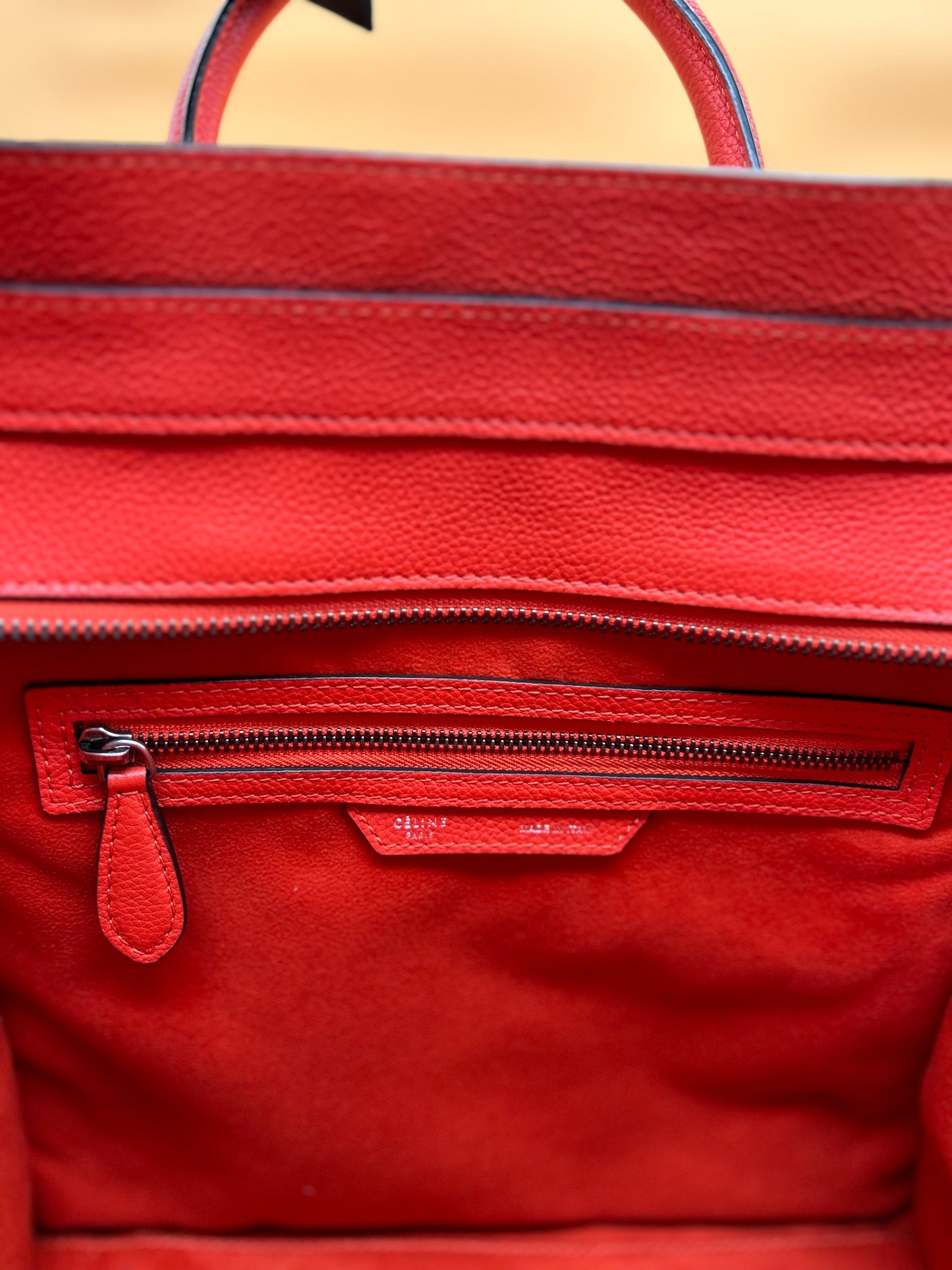 CELINE LUGGAGE RED