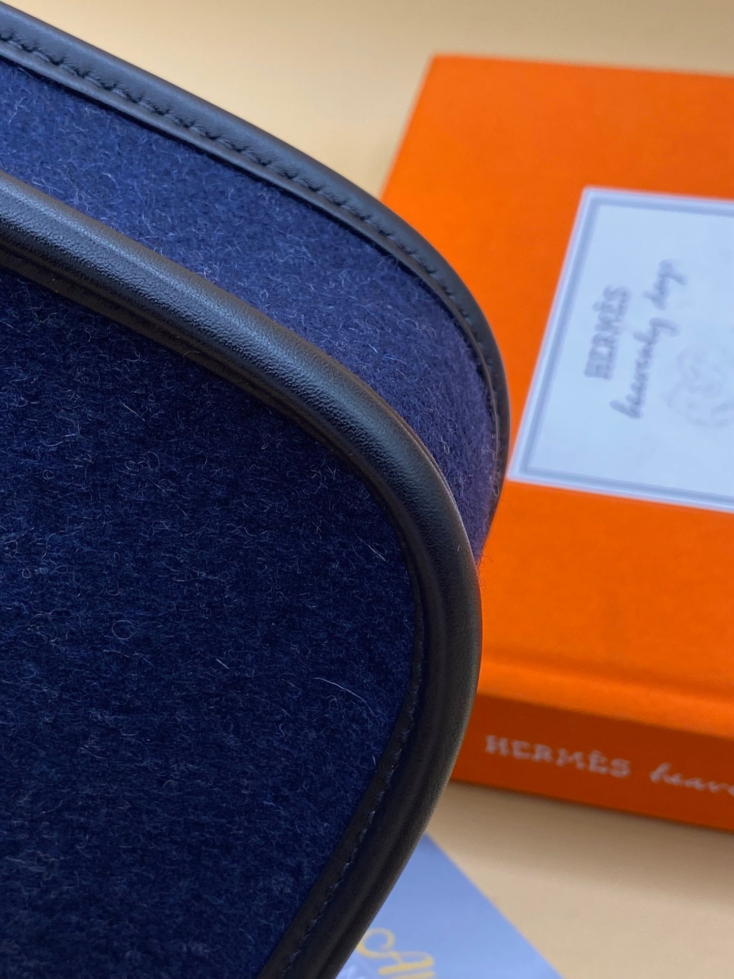 Hermès Évelyne TPM—Bleu Nuit Feutre