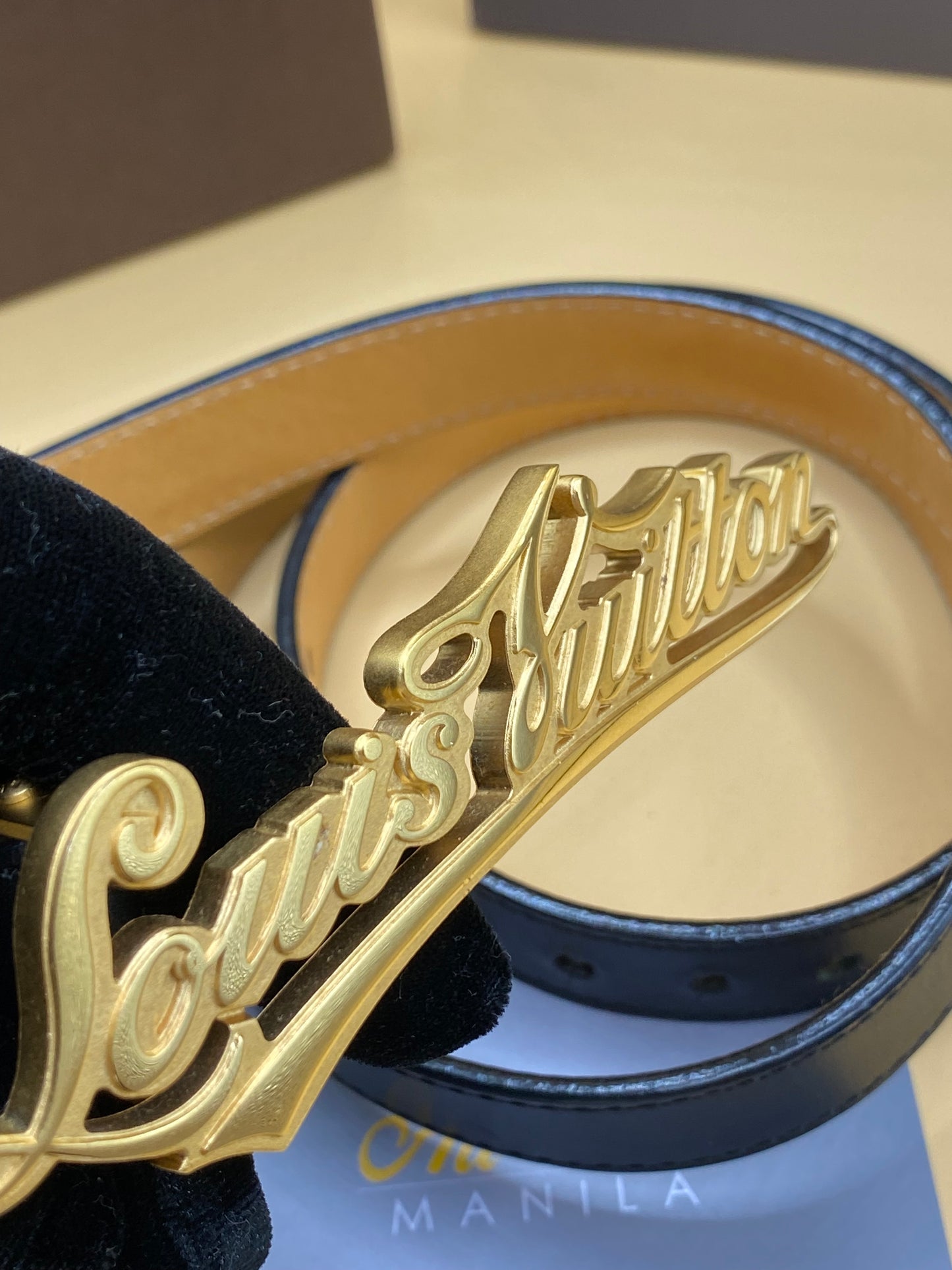 LOUIS VUITTON SIGNATURE INITIALES BELT 90CM/36IN