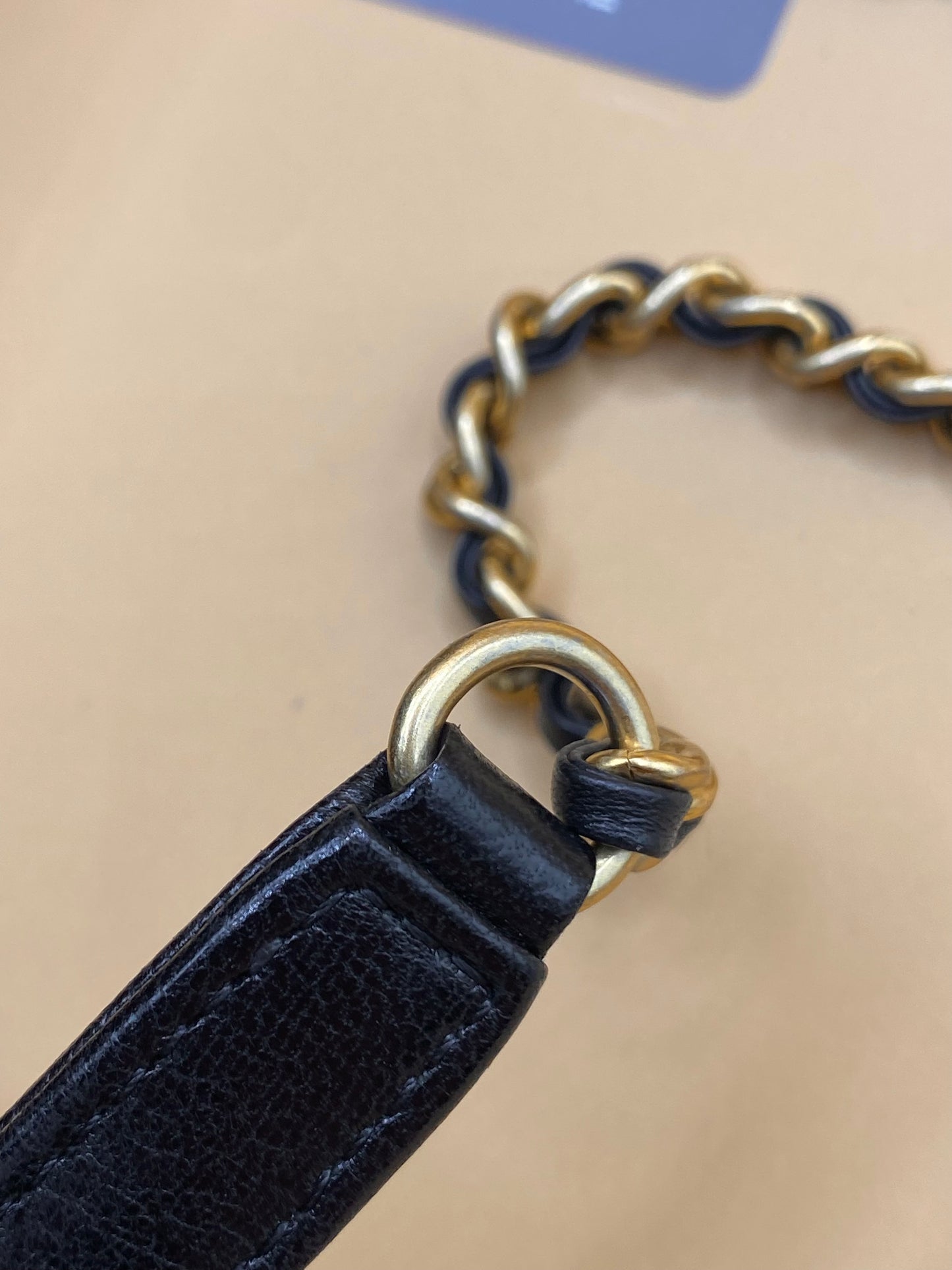 CHANEL REVERSED CHEVRON SMALL FLAP—BLACK GHW