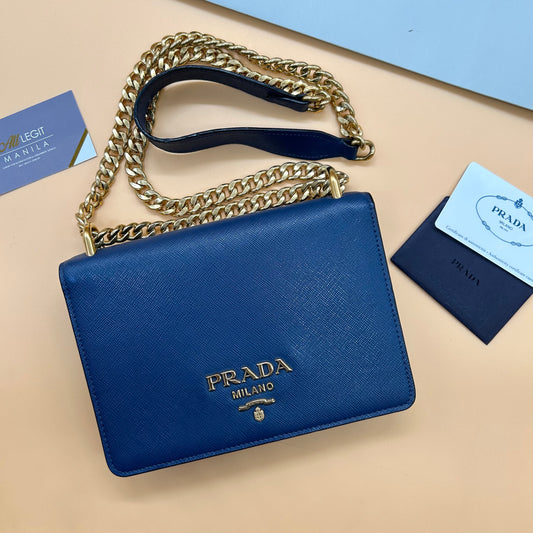 PRADA SAFFIANO SMALL FLAP
