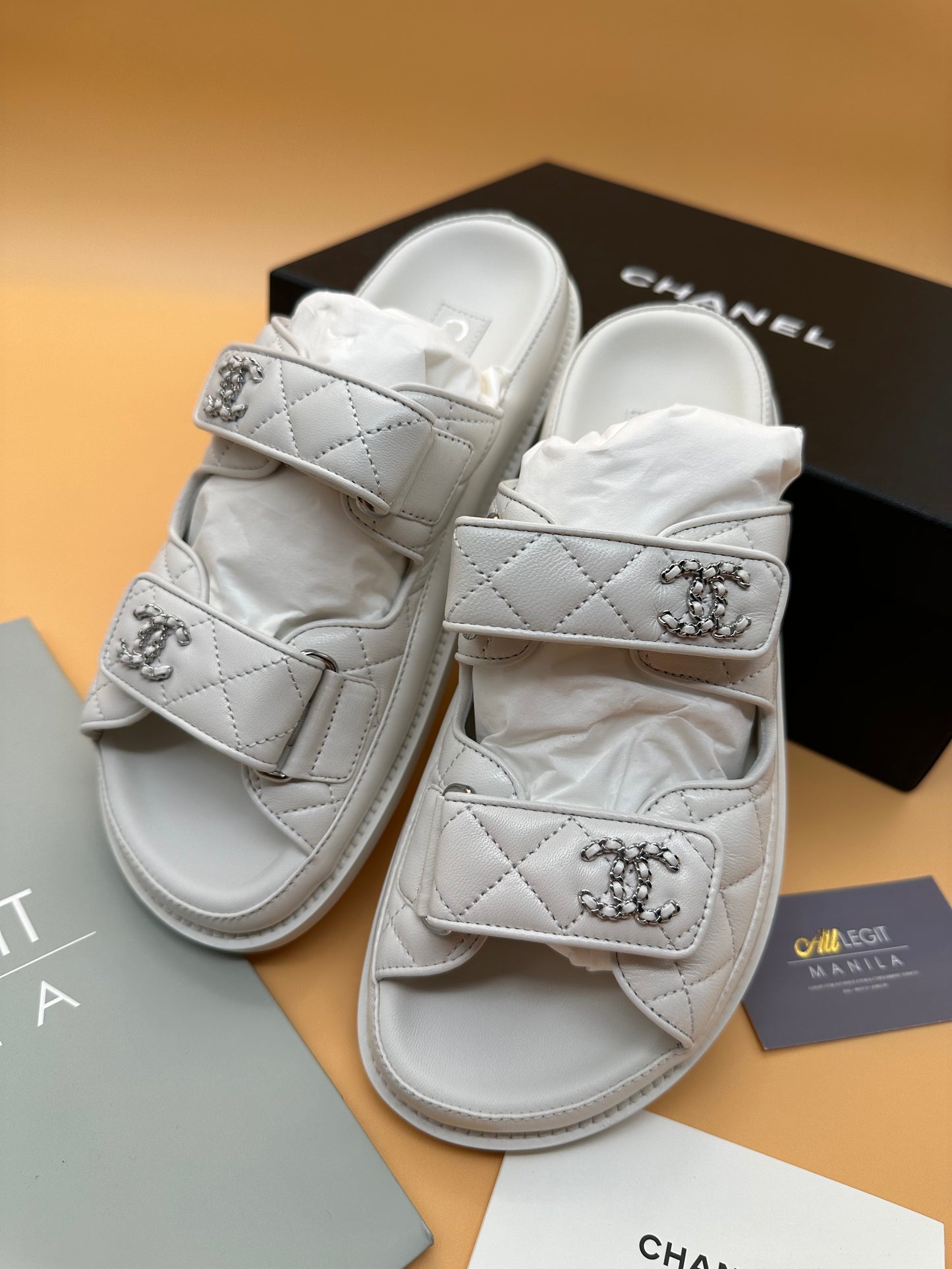 BNEW CHANEL DAD SANDALS EU35.5