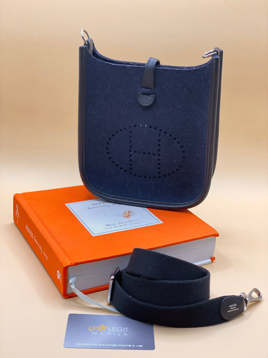 Hermès Évelyne TPM—Bleu Nuit Feutre