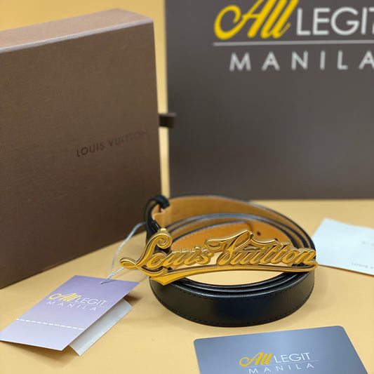 LOUIS VUITTON SIGNATURE INITIALES BELT 90CM/36IN