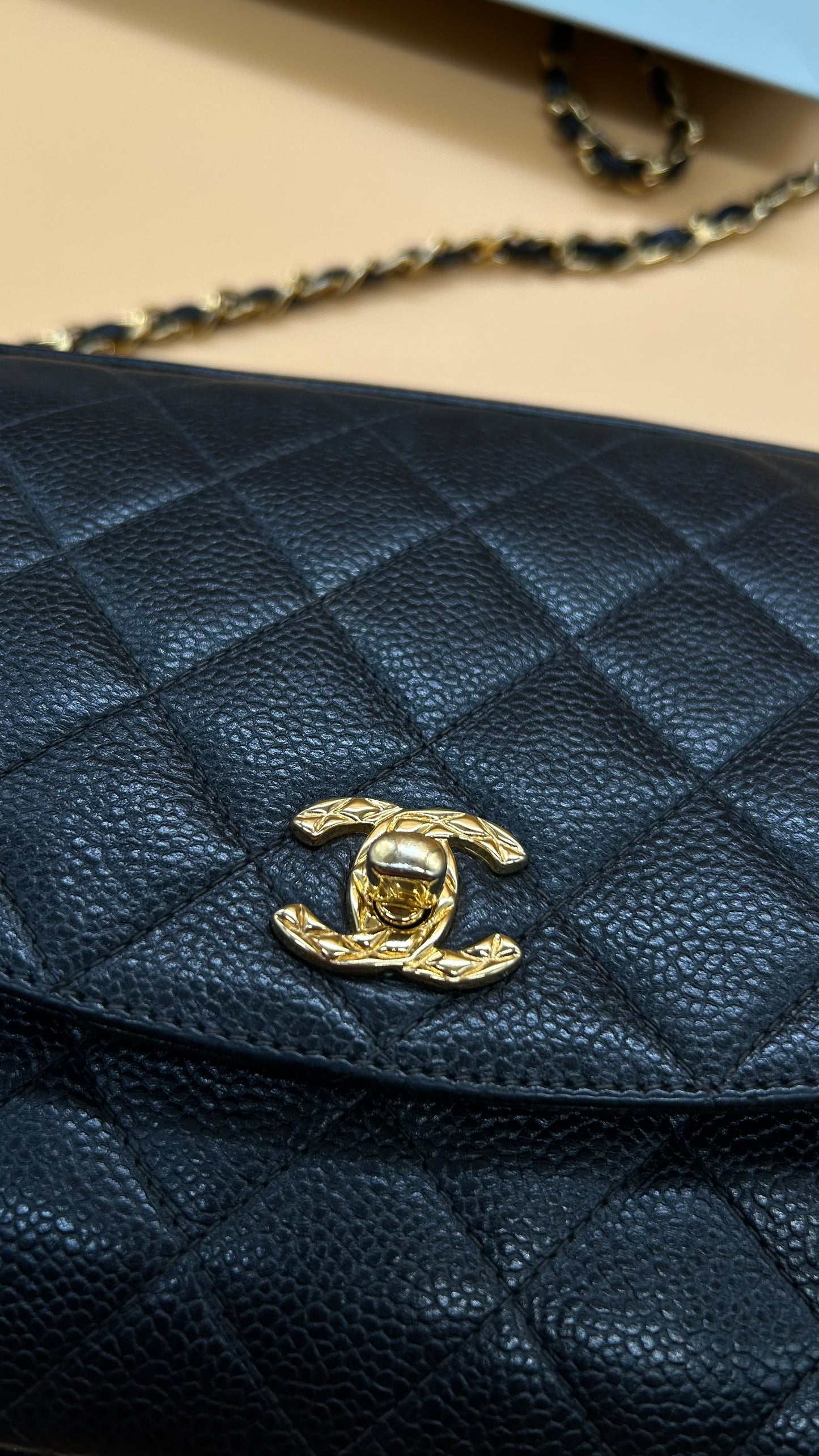 CHANEL VINTAGE CAVIAR CAMERA
