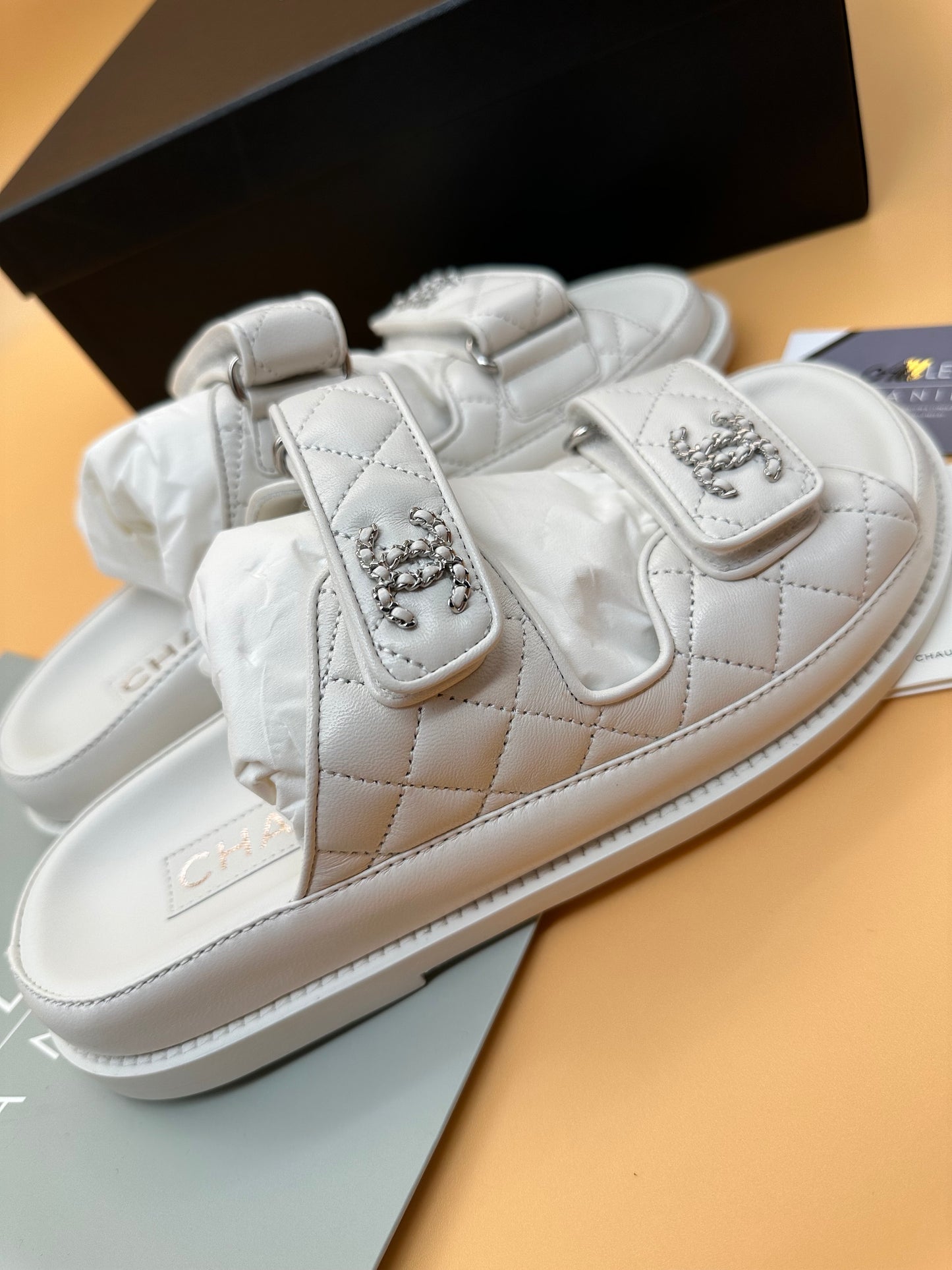 BNEW CHANEL DAD SANDALS EU35.5