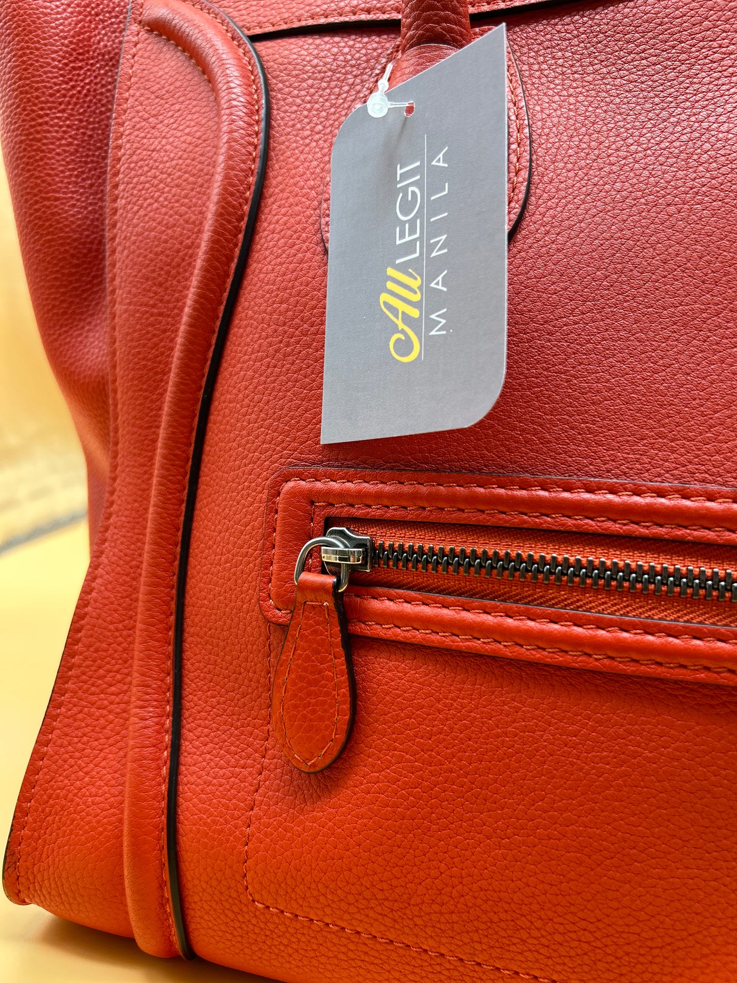 CELINE LUGGAGE RED