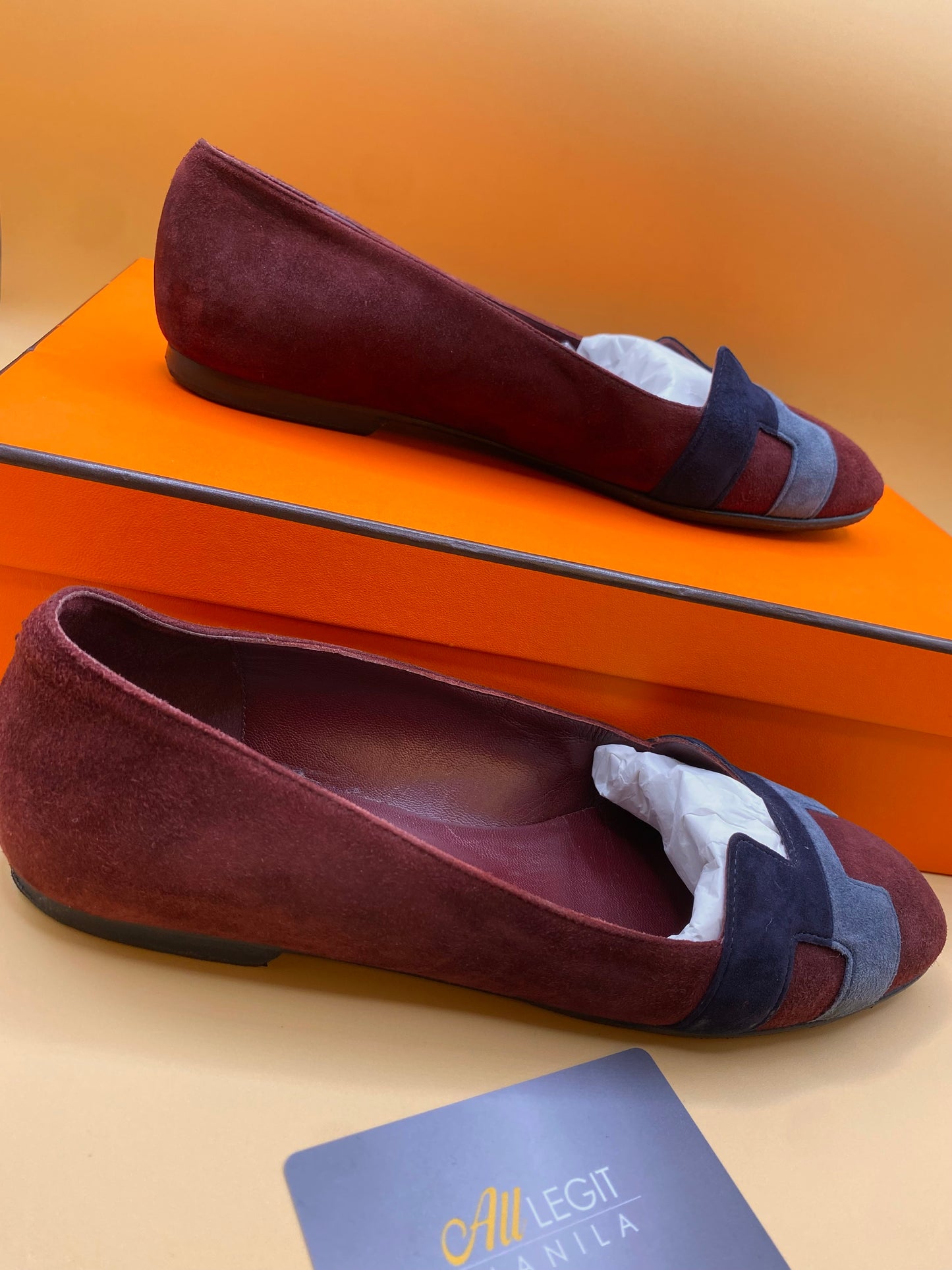 HERMES NICE BALLERINA FLATS 35.5
