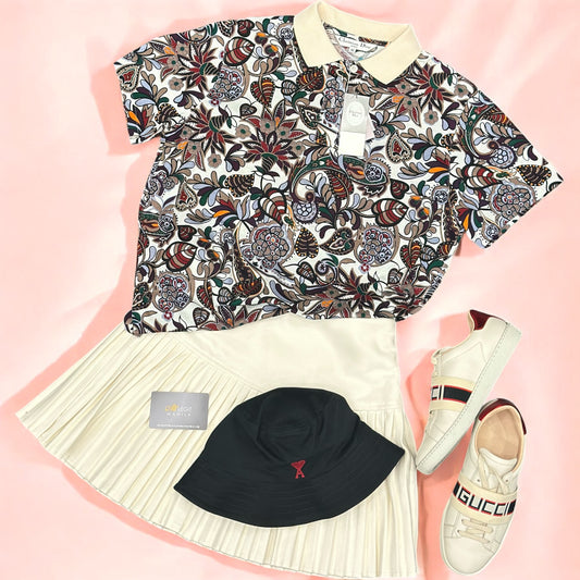 *NEW W/TAG* CHRISTIAN DIOR SPORTS POLO MEDIUM—FLORAL