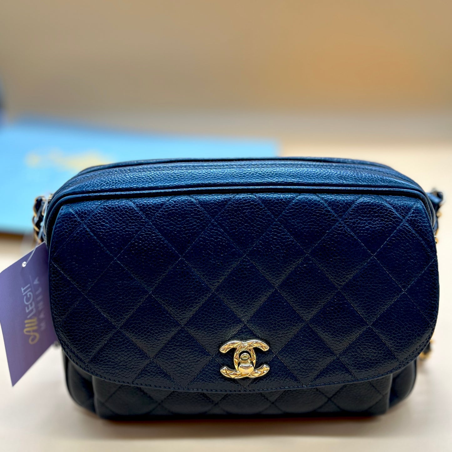 CHANEL VINTAGE CAVIAR CAMERA