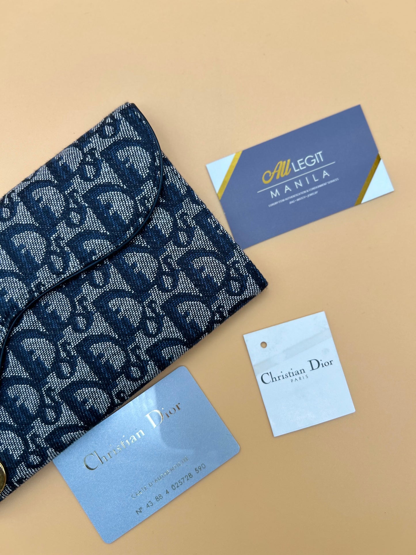 CHRISTIAN DIOR SADDLE WALLET