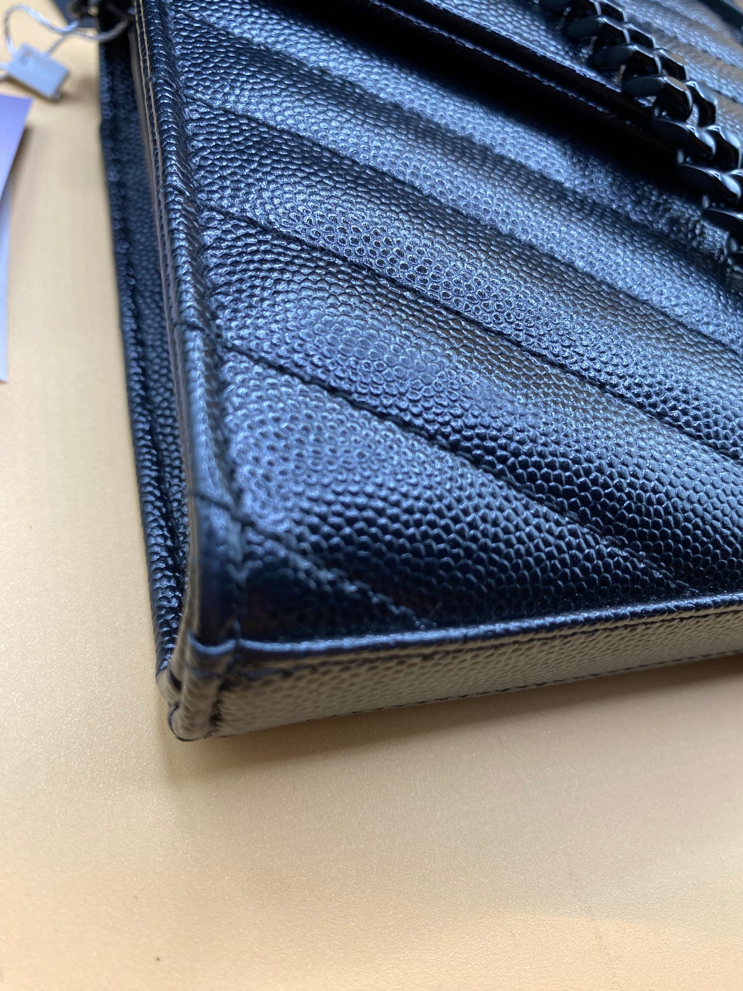 *LIKE NEW* SAINT LAURENT CASSANDRE WOC—SO BLACK