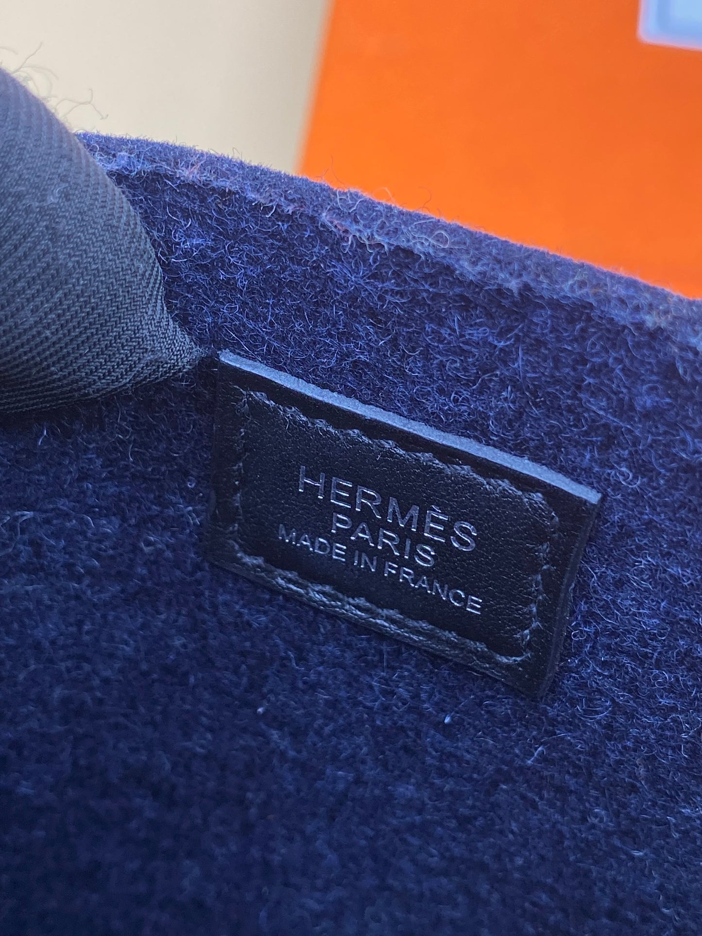Hermès Évelyne TPM—Bleu Nuit Feutre