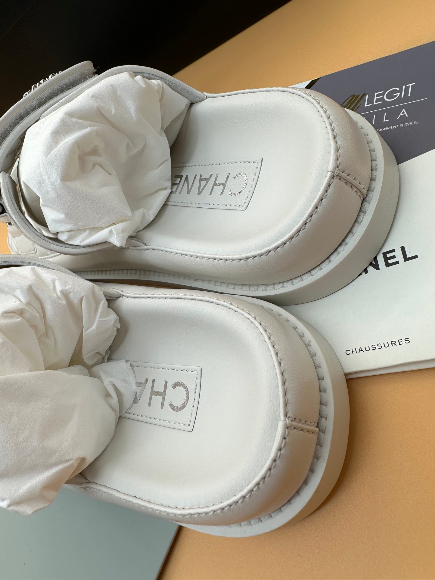 BNEW CHANEL DAD SANDALS EU35.5