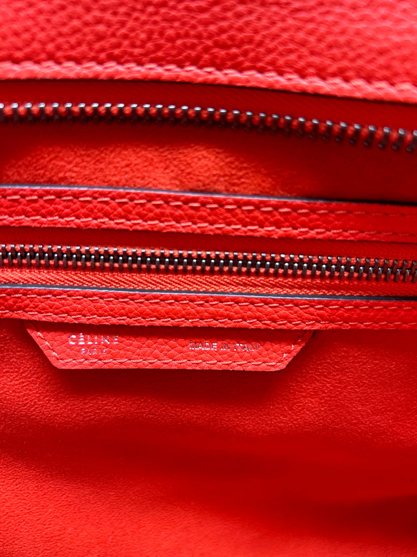 CELINE LUGGAGE RED