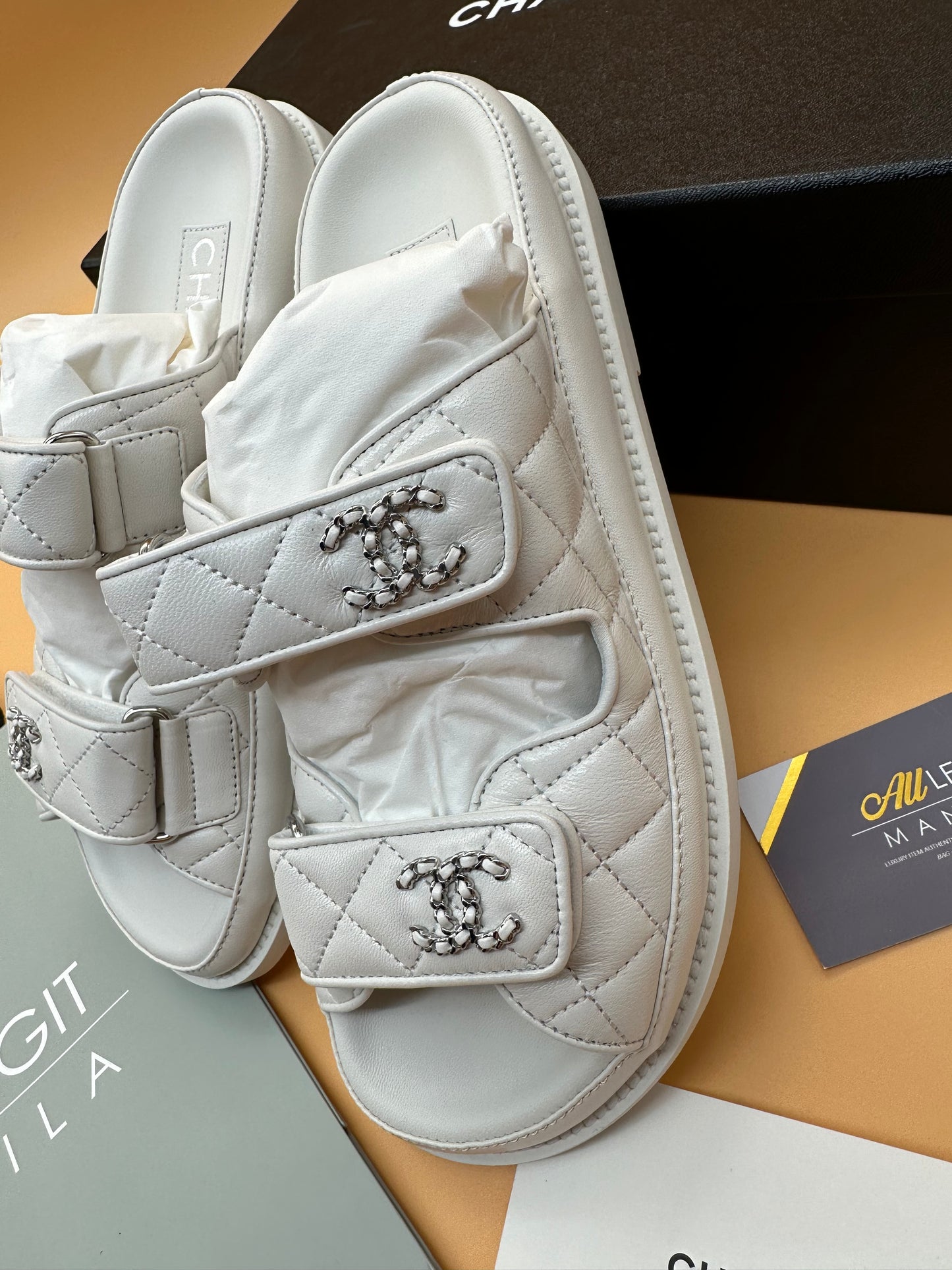 BNEW CHANEL DAD SANDALS EU35.5