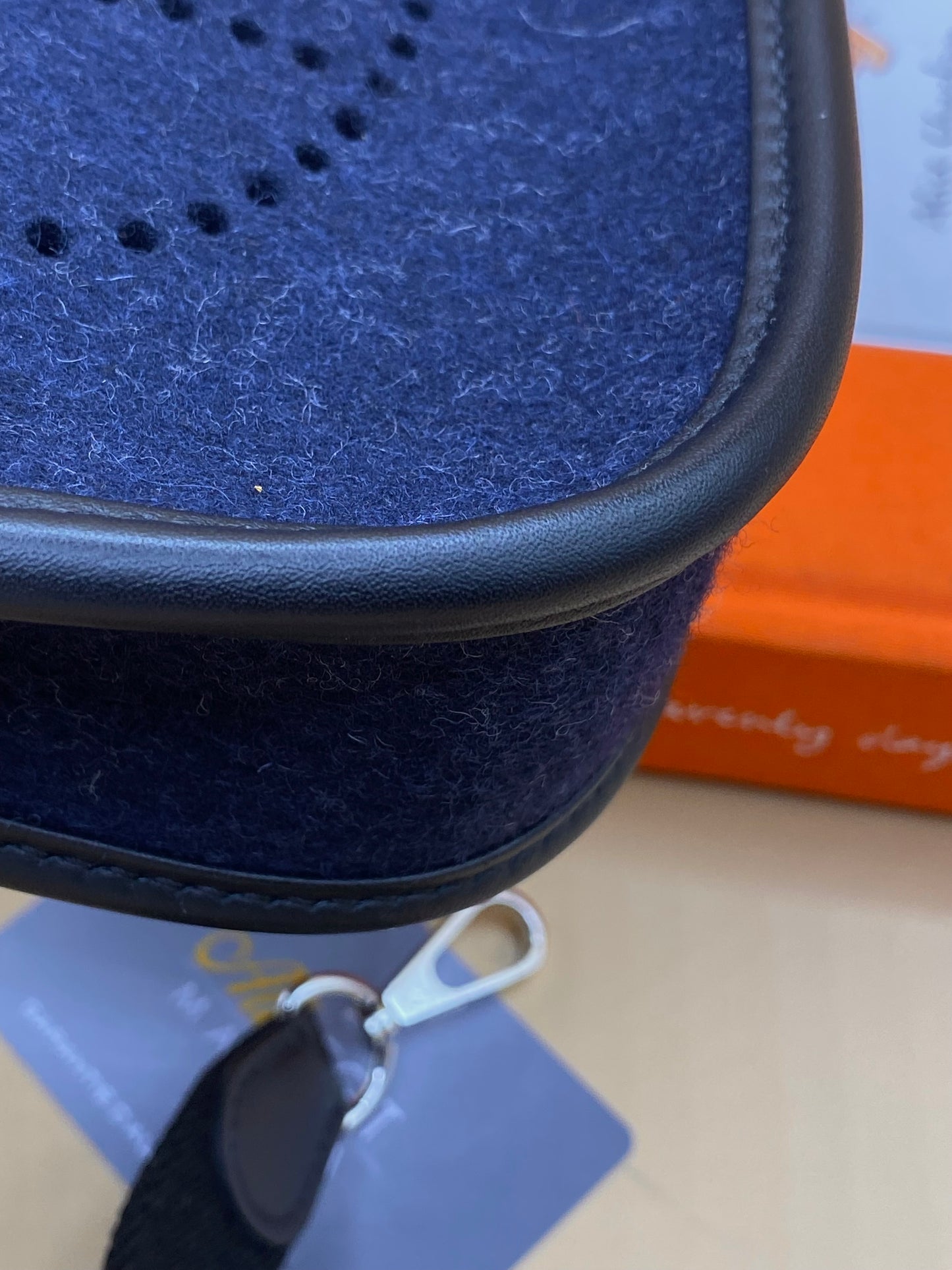 Hermès Évelyne TPM—Bleu Nuit Feutre