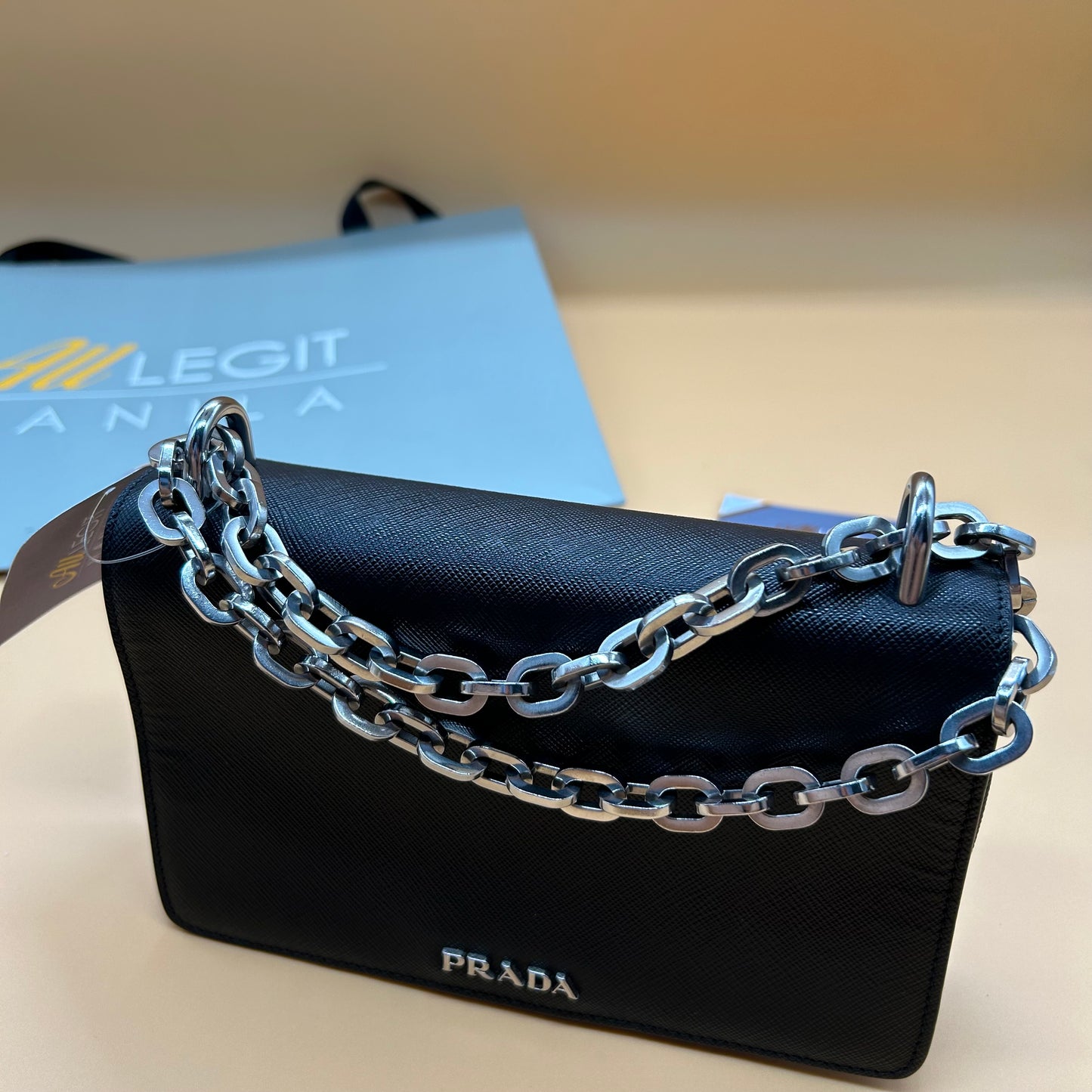 PRADA SAFF/NYL FLAP