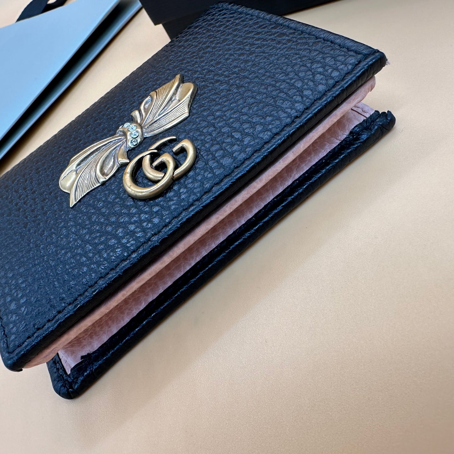 GUCCI BOW COMPACT WALLET