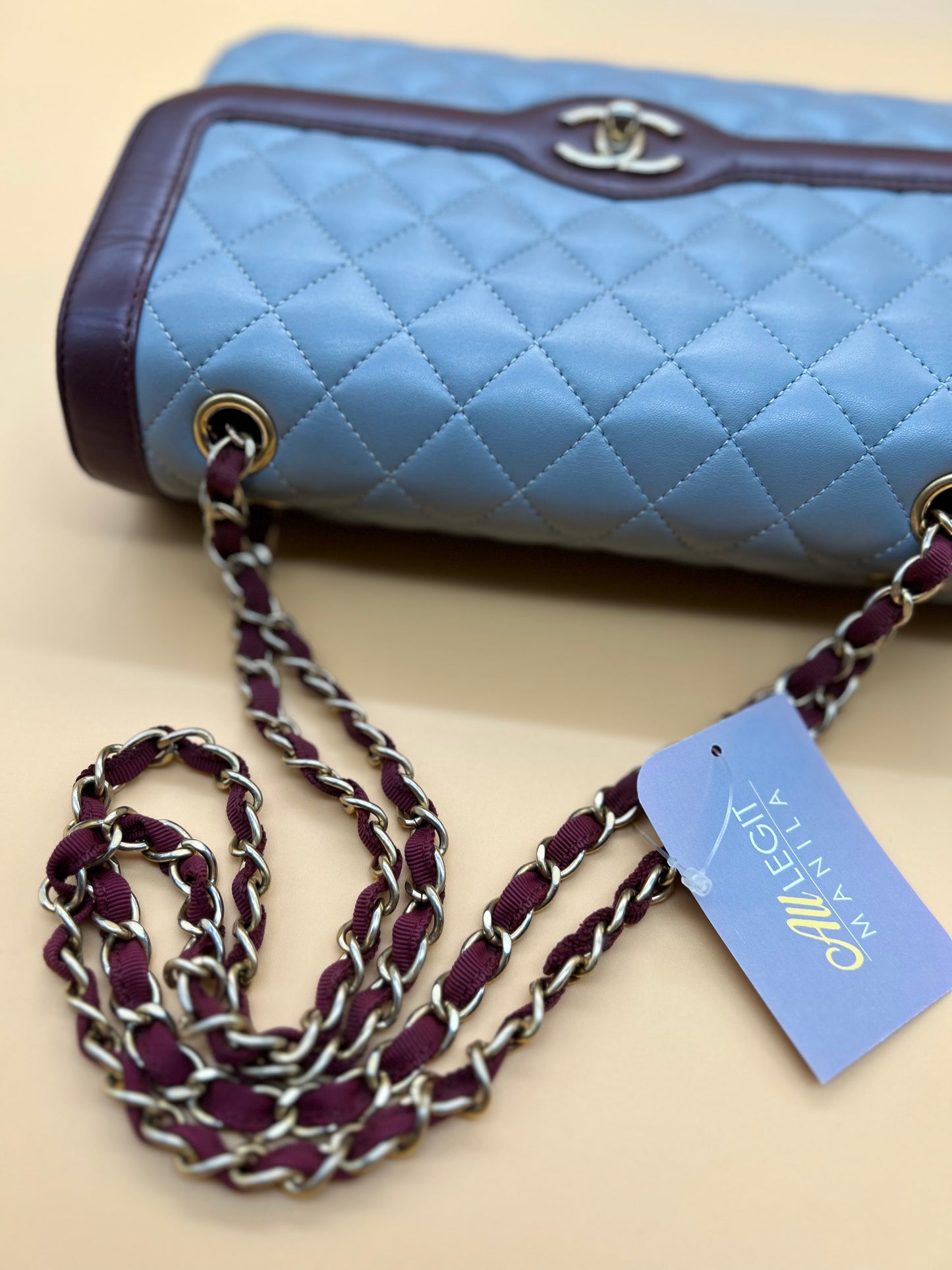 CHANEL 2-TONE DAY FLAP