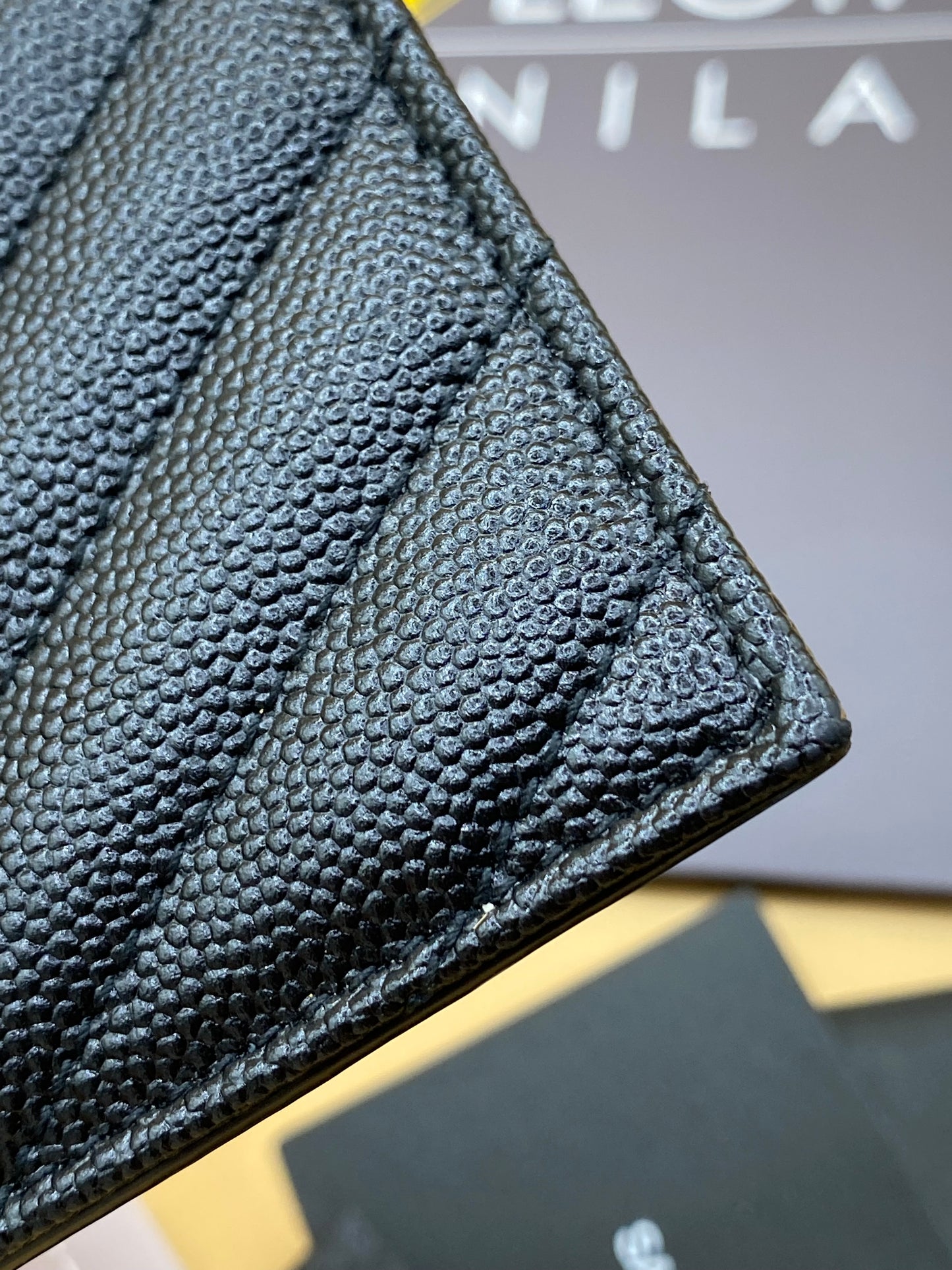 SAINT LAURENT CASSANDRE ZIPPY CARD HOLDER