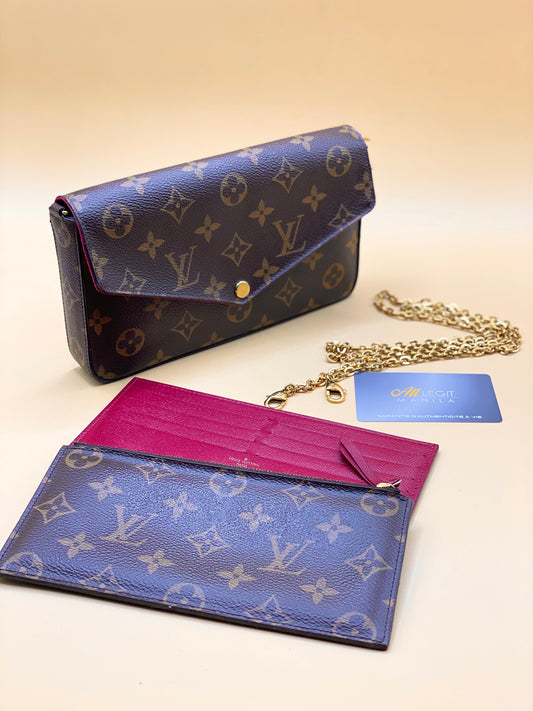 LOUIS VUITTON FELICIE—MONOGRAM