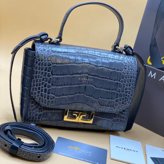 GIVENCHY MINI EDEN CROC—GRAY